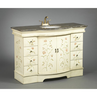 48'' Single Bathroom Vanity with Stone Top
