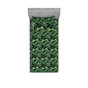 Vert fougère, noir / floral
