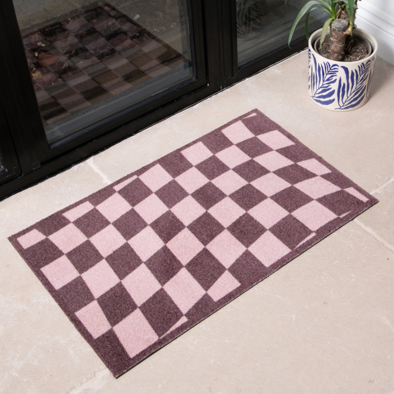 Non-Slip Geometric Doormat, 80x50cm