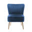 Seelinger Velvet Accent Chair with Gold Chrome Legs-318920230