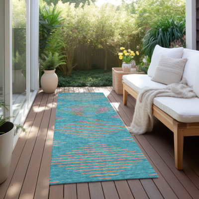 Machine Washable Indoor/Outdoor Chayden ACN1017 Rug