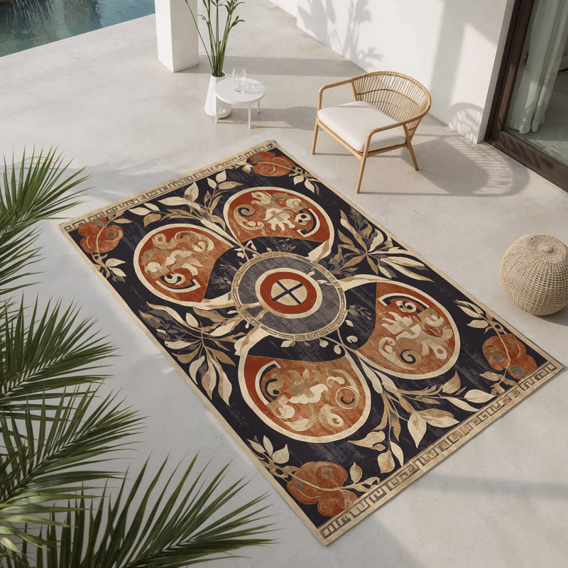Tapis intérieur et extérieur d'Oracle’S Vision, Rectangle 1 pi 6 po x 2 pi 6 po