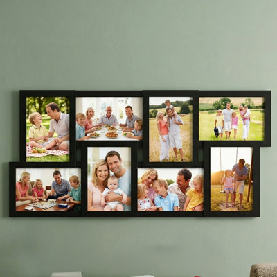 Cadre photo Benedetto Collage avec 8 ouvertures pour photos 4 x 6