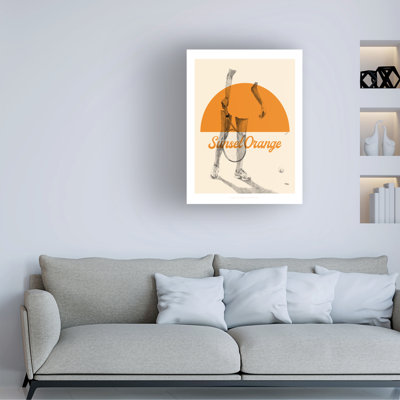 Bolog Jenny Liz Rome Sunset Orange Canvas Art