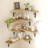 Corner Floating Shelves Set of 5, Wood Wall Mounted Corner Shelf-990714994