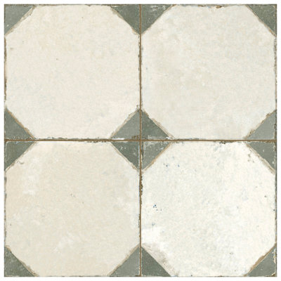 Kings Yard 18" x 18" Ceramic Patterned Wall & Floor Tile