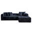 Canapé d'angle modulaire Cloud 107,9 po avec méridienne en L, canapé moderne et minimaliste rembourré pour salon et chambre, canapé d'angle profond, aucun assemblage requis