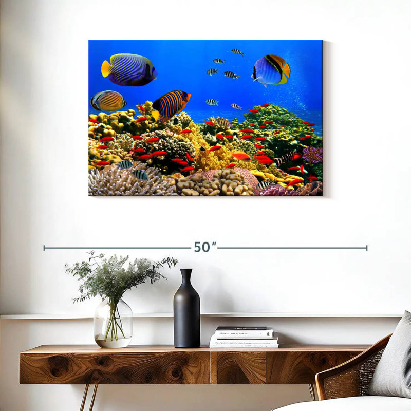 Underwater Life, 24" H x 36" W