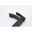 Robinet pour salle de bain à poignée simple - noir mat, bec rectangulaire, matériau, noir rouille pour poignée de salle de bain et fabrication fiable-122075529