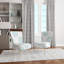 Chaise d'appoint en velours bleu