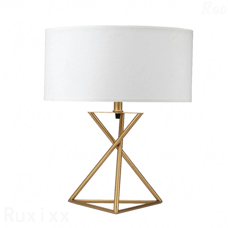 Lampe de table - Ester de 26,25 po de hauteur, style Mid-Century, cadre en métal