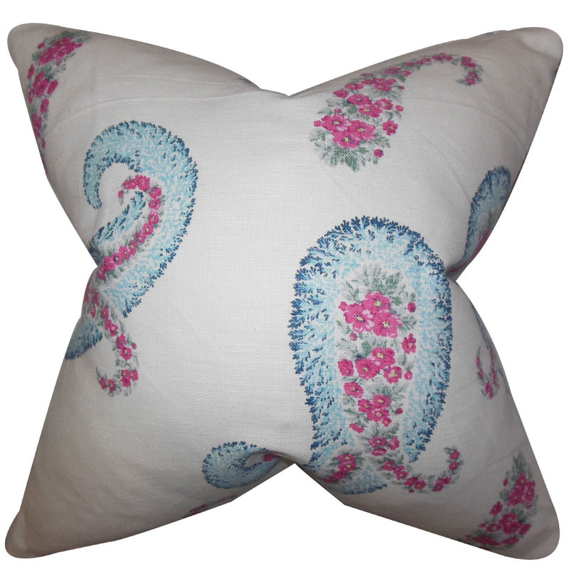 Coussin jarlath motif cachemire, 18 po x 18 po