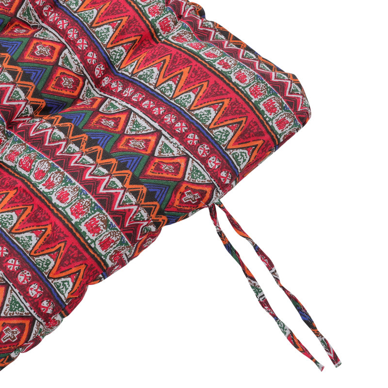 Lounge Cushion, 40cm W x 110cm D, Red Ikat