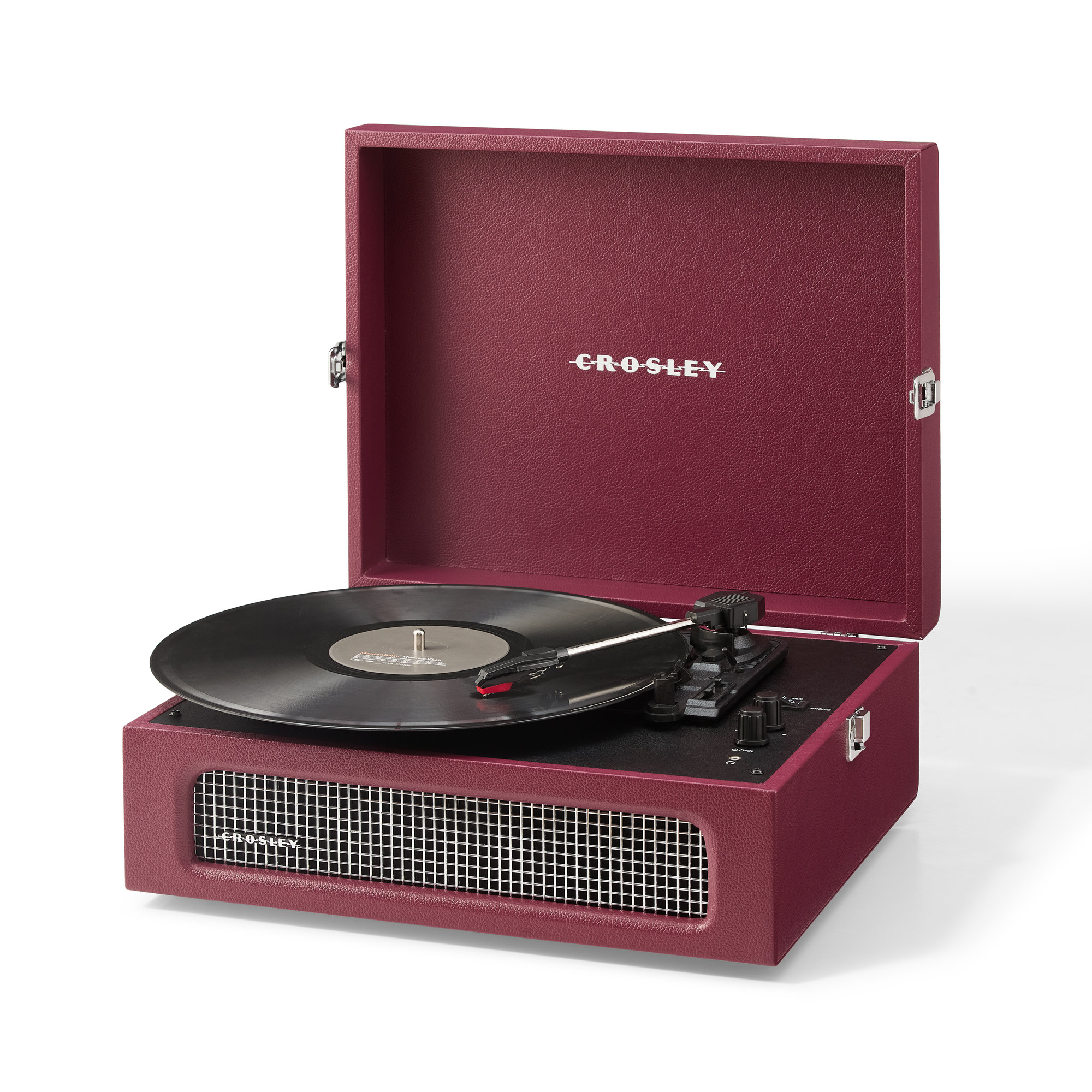 Voyager Turntable, Burgundy