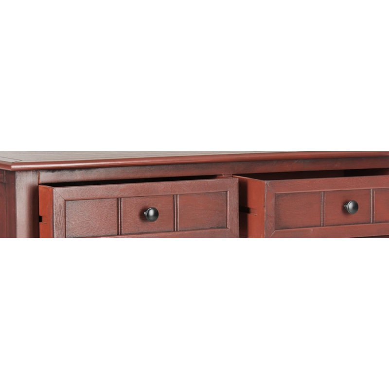 Barnicle Console Table, Red