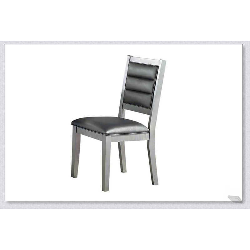 Ensemble de 2 chaises de salle à manger à dossier coussiné de style contemporain contemporain pour sièges élégants et confortables