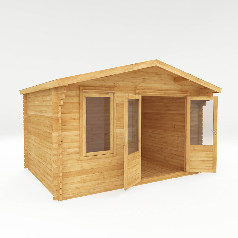 Mercia 13ft x 10ft Retreat Log Cabin, 28mm