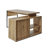 Draylen 59,05" L-Shaped Desk Metal Frame with Storage Cabinet-764202762