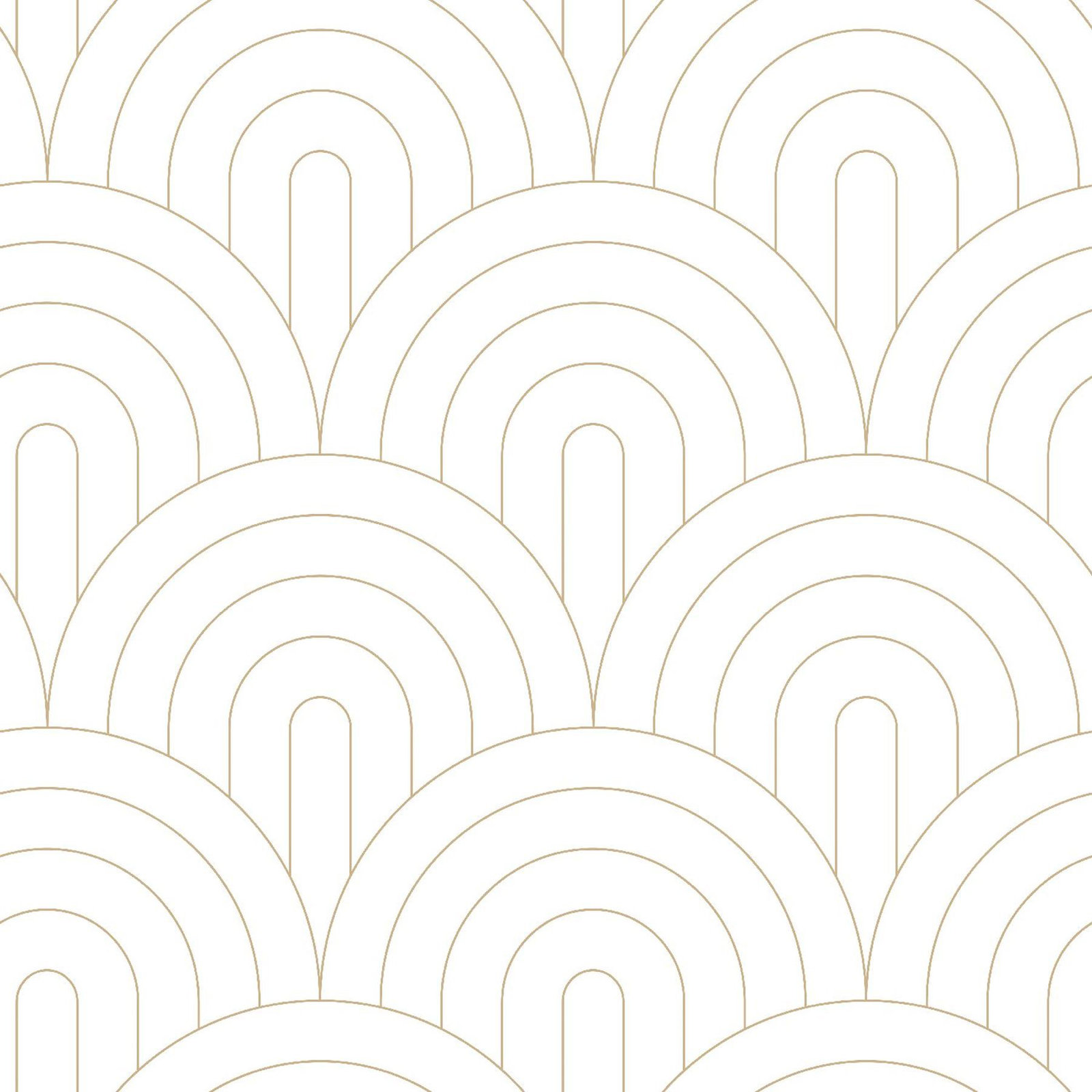 Rasha Modern Geometric Wallpaper, White