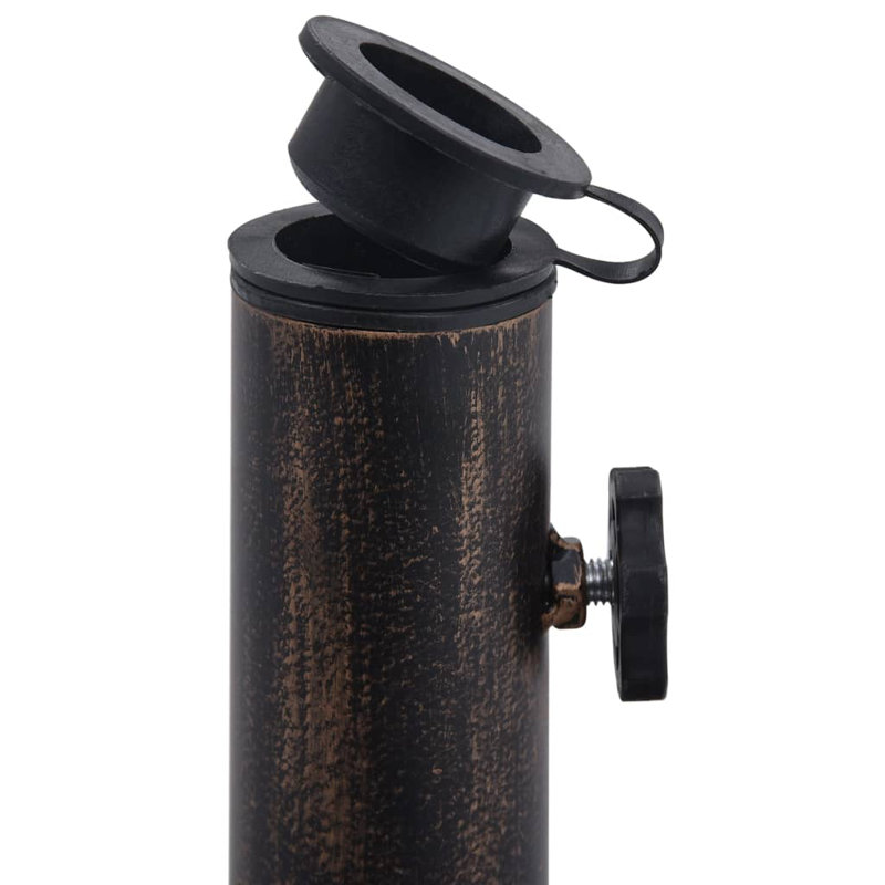 Piper Cast Iron Free Standing Umbrella Base, Bronze