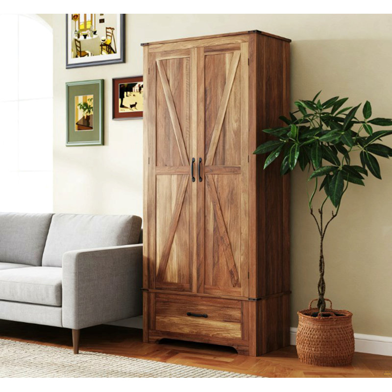 Armoire de cuisine, armoire avec tablettes réglables