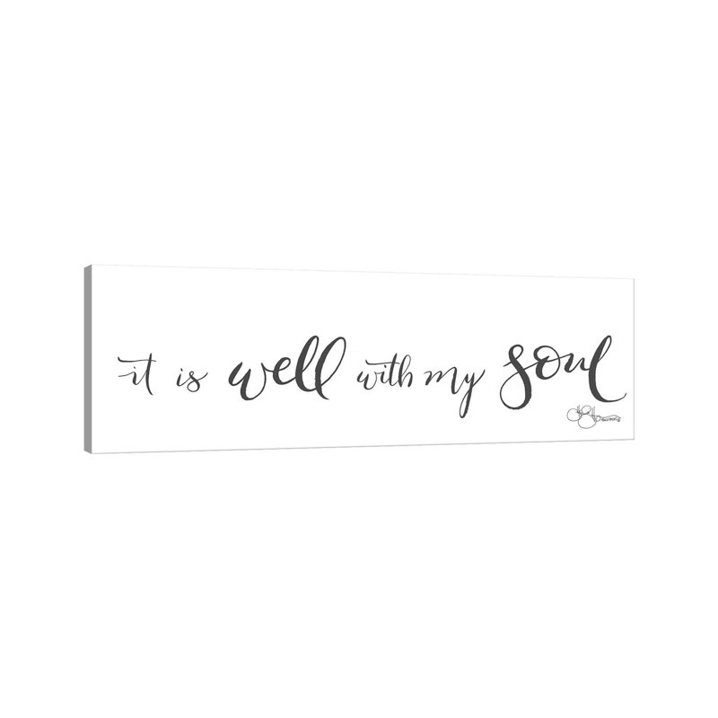 It Is Well With My Soul - Wrapped Canvas Panoramic Print, 30.48 cm H x 91.44 cm W x 1.91 cm D
