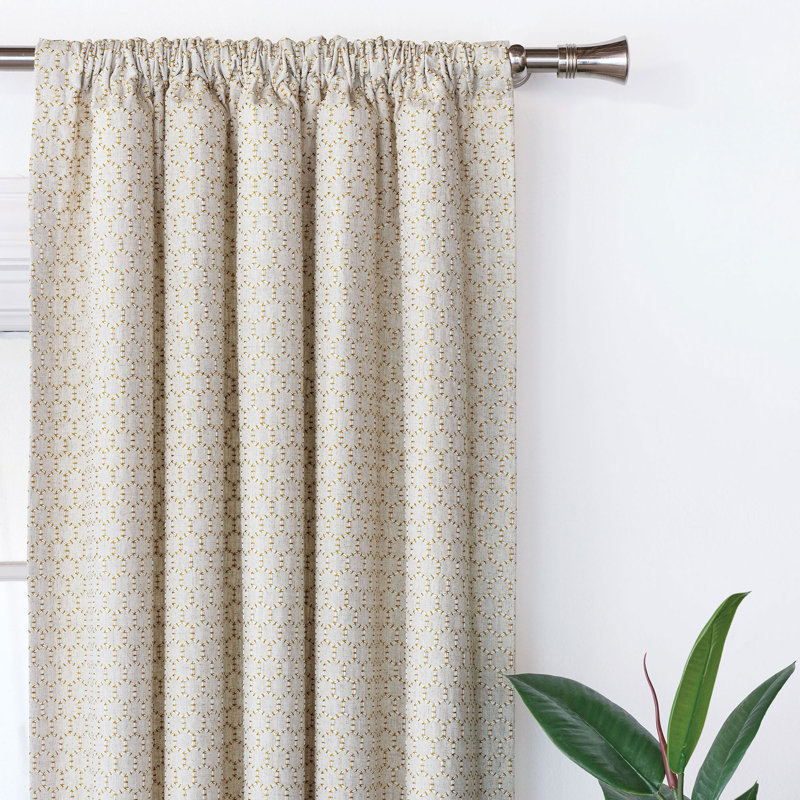 Reinhart Room Darkening Curtain, 96" W x 120" L