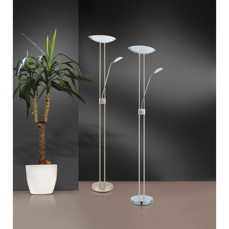 Gerard 71'' LED Torchiere Floor Lamp, Chrome
