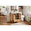 Meuble-lavabo de salle de bain de 76 cm (30 po) en bois naturel avec lavabo, portes à fermeture amortie et tiroir inférieur