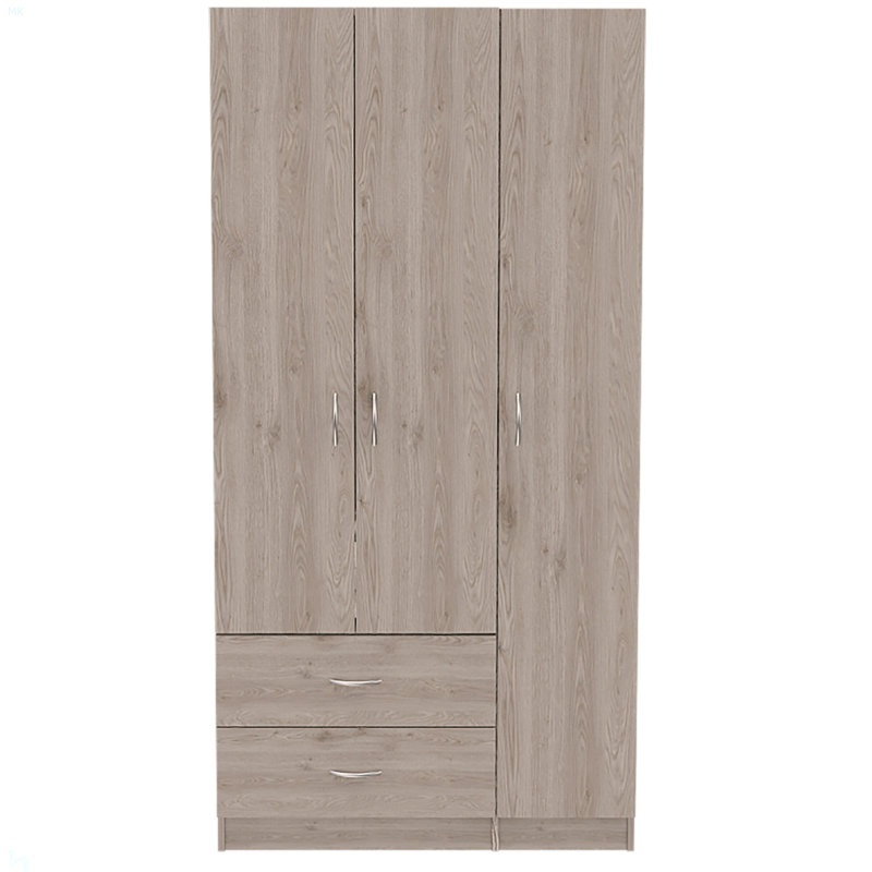 Armoire 2 portes 3 tiroirs Rowaton