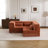 Compression Mahjong Sofa,Convertible Floor Sofa Bed,Diy Boneless Modular Sectional Sofa,No Assembly Required,Circle Fleece Fabric,Oversized 3 Seater With 3 Pillows-365137492
