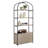 71’’ Arched Bookshelf with Cabinet