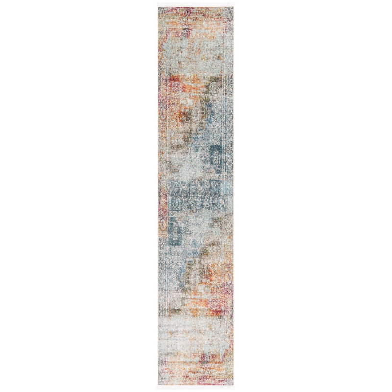 Abstract Indoor Rug, Runner 2'7" x 13'