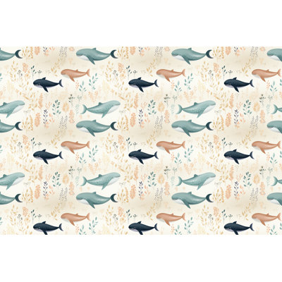 Seaweed Whale Bedding