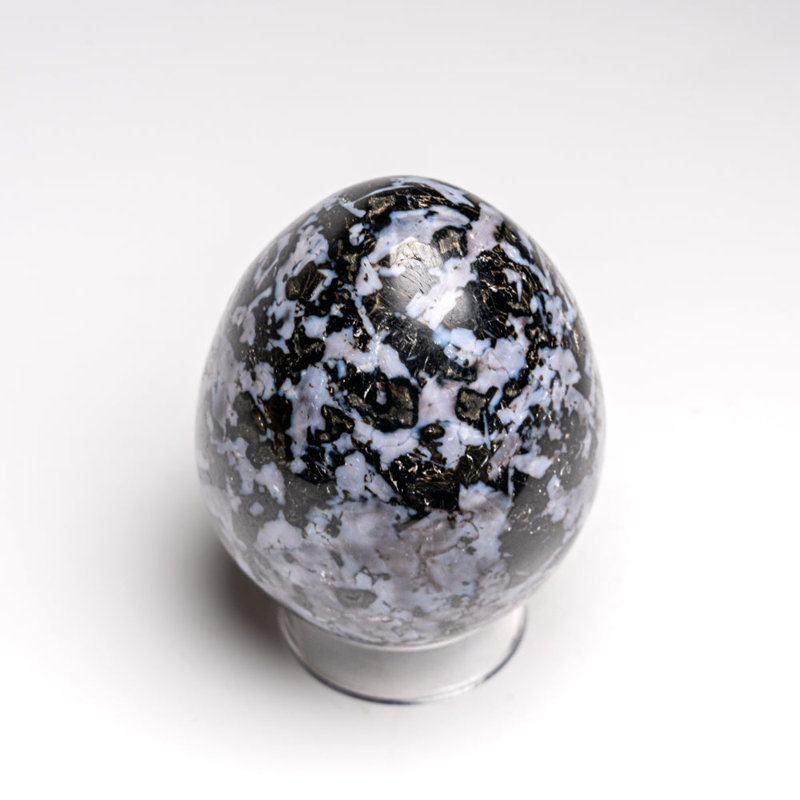 Genuine Polished Indigo Gabbro Egg From Madagascar (1.4 Lbs)