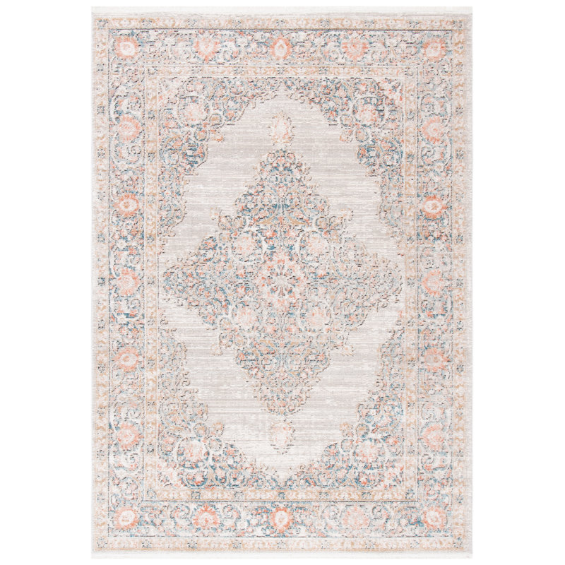 Tapis oriental gris / rose Sandtoft, Rectangle 3 pi x 5 pi