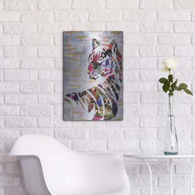 Bungalow Rose 'Tiger' by Artpoptart Metal Wall Art