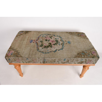 Cotton Upholstered Bench