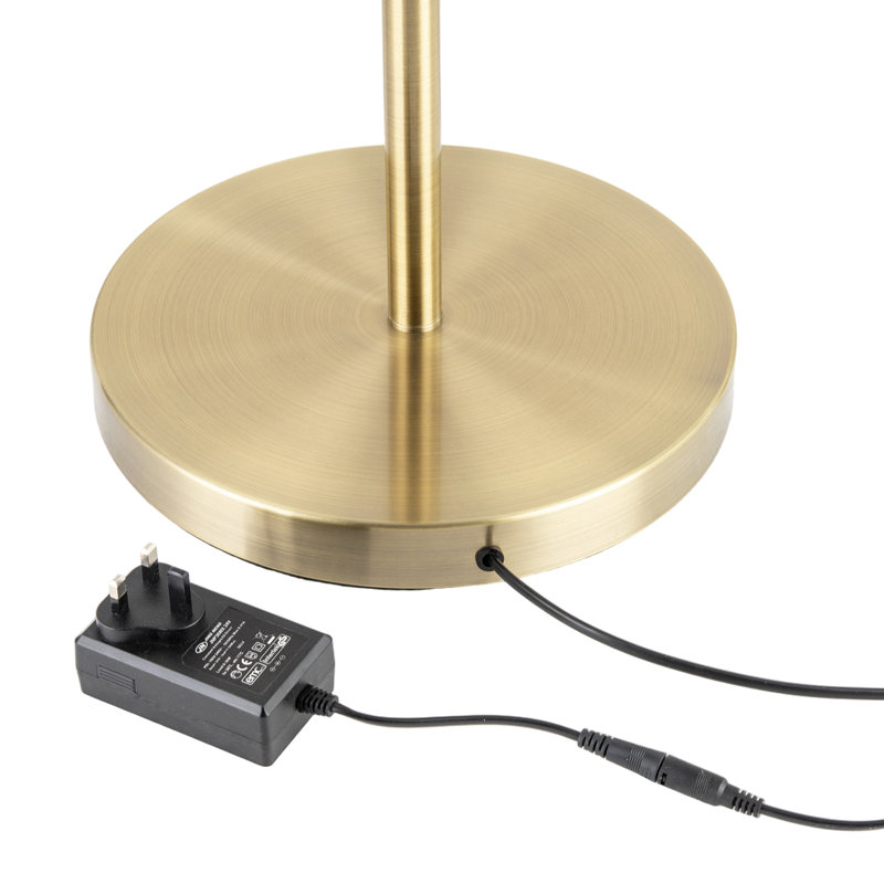 180cm LED Traditional Floor Lamp, Gold, Antique Brass