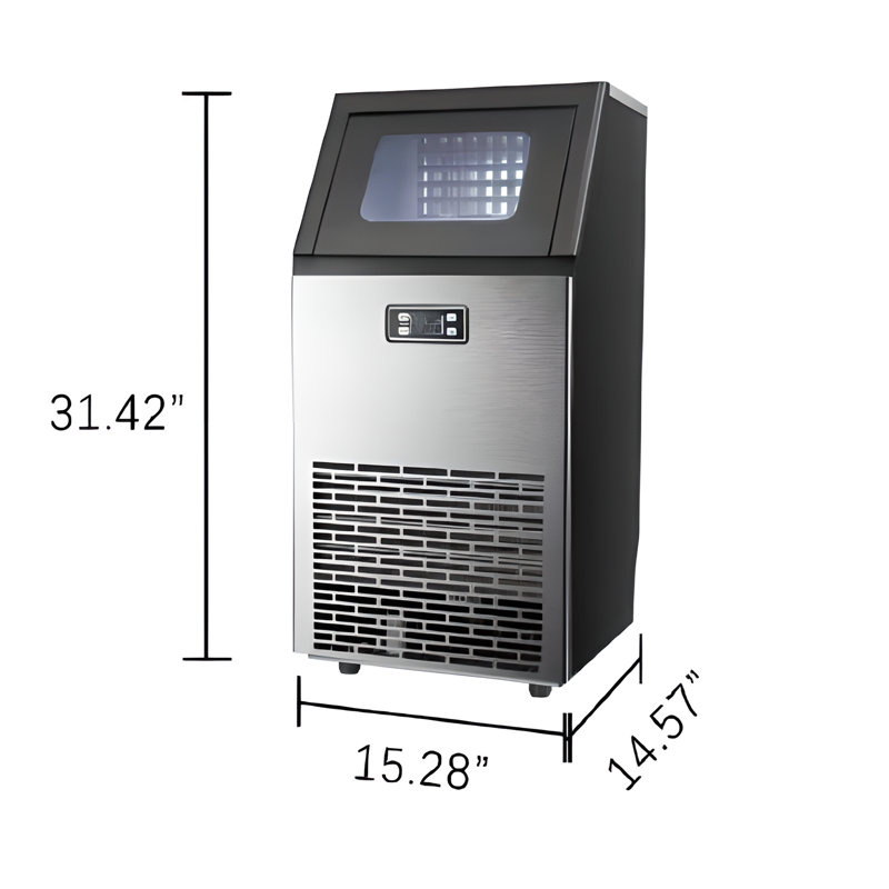 Cowsar 100 Lb. Daily Production Cube Clear Ice Freestanding Ice Maker — FIN-0016955 | Fridge.com