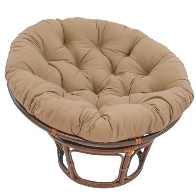 Fauteuil Papasan capitonné de 44 po de large Orndorff