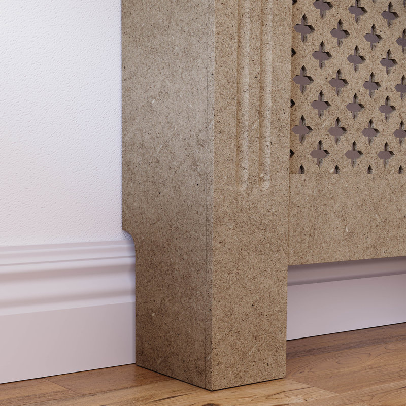 Reta Radiator Cover, 82cm H x 111cm W x 19cm D, Unfinished