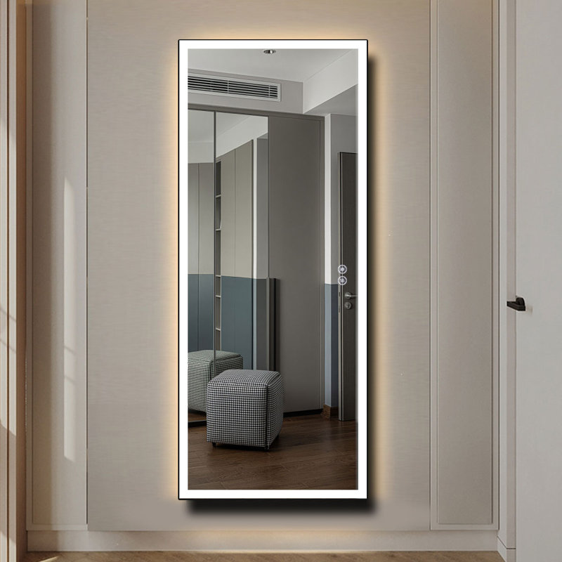 Cadense Metal Rectangle Wall Mirror, 28" x 70"