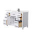 Beckett 48" Freestanding Single Bathroom Vanity with Quartz Top-1210664615-1210664609-1210664617