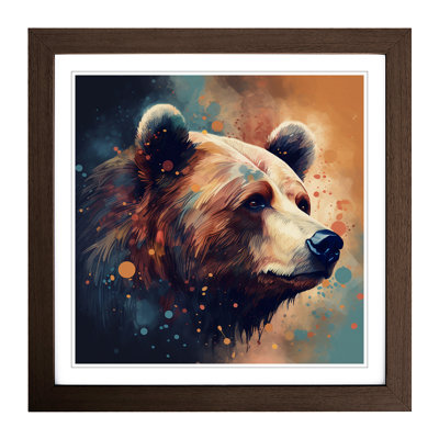 Bear Graphic Art - Framed Print