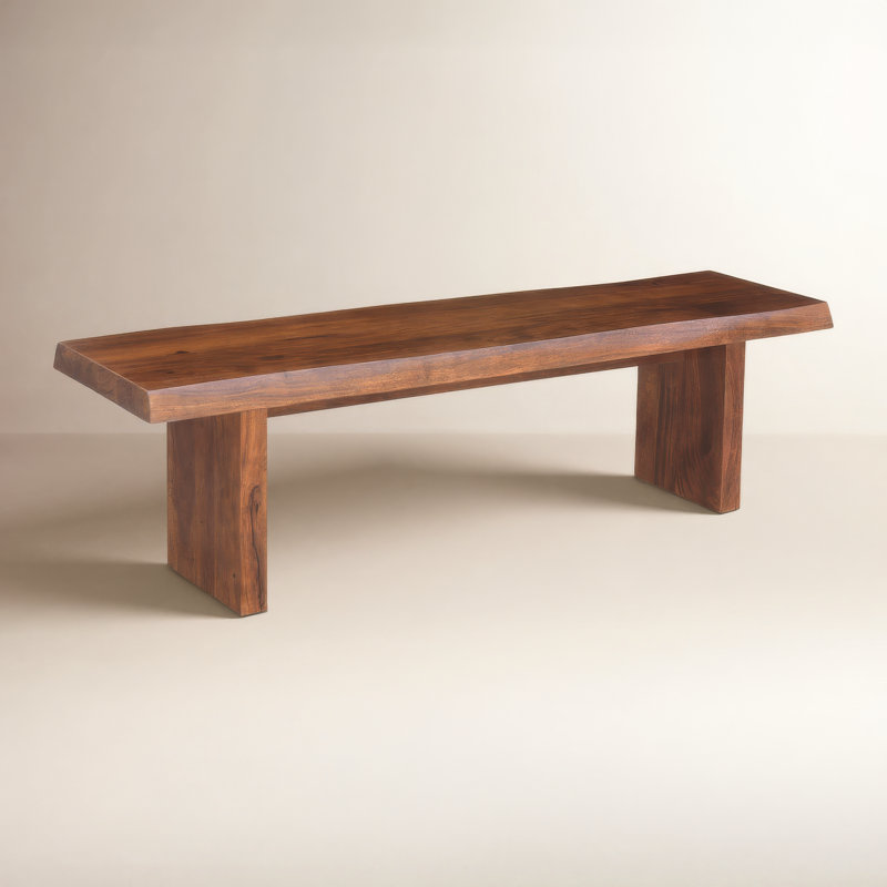 Modern Brazilian Bello Bench, Americano, 18" H x 65" W x 15" D