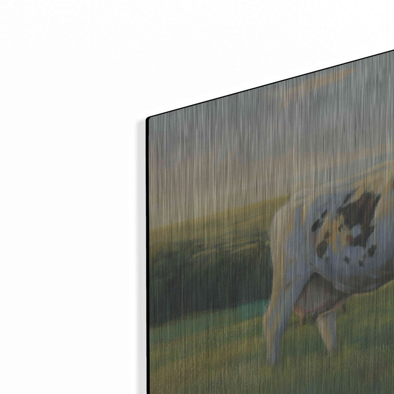 «Farm Life I» par James Wiens, art mural en métal, 24 po x 12 po, H 12 po x l 24 po