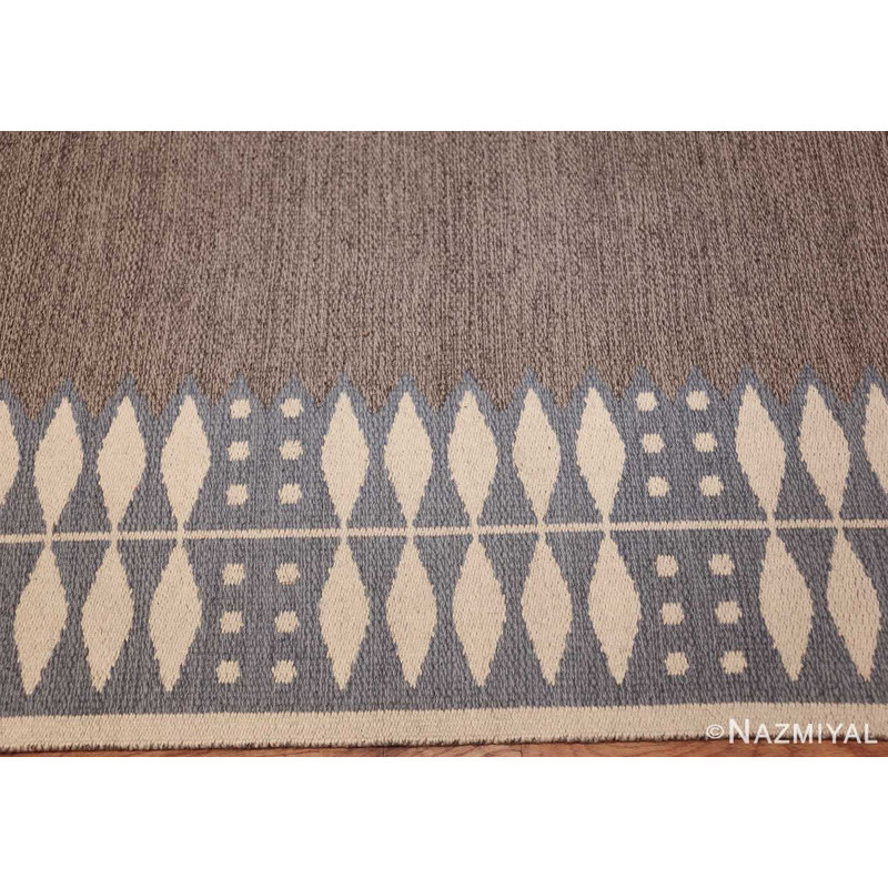 Scandinavian One-of-a-Kind Rectangle 6'4" x 9'7" Flatweave Area Rug
