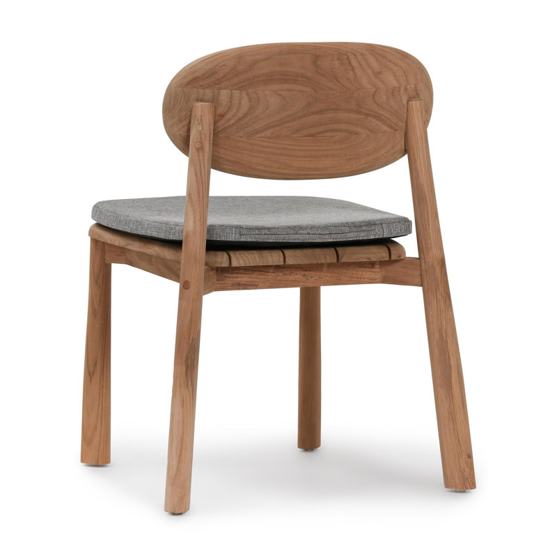 Aston Solid Wood Side Chair in Brown