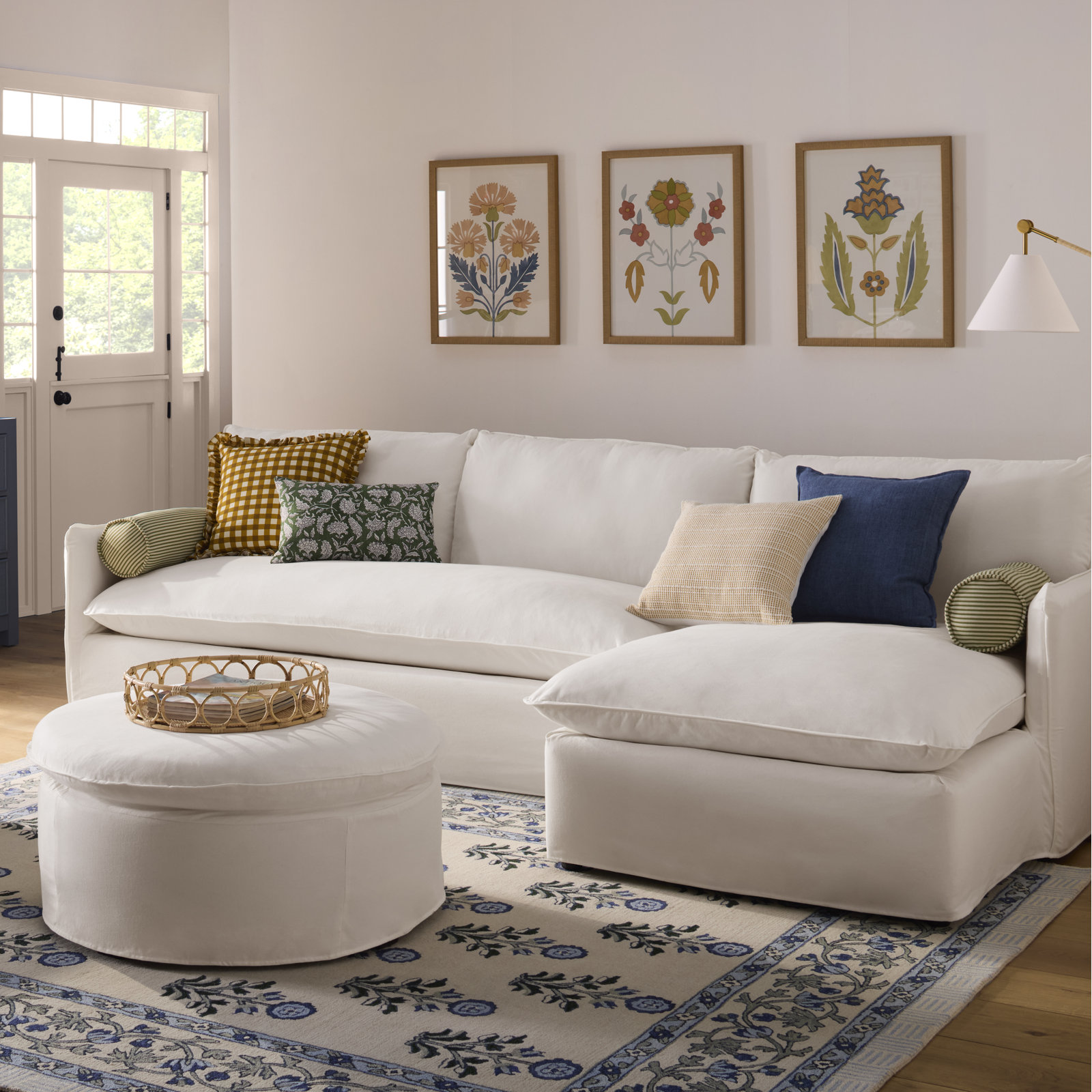 Alice Hand-Tufted Floral Wool Rug, Rectangle 3'6" x 5'6"